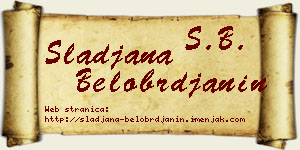 Slađana Belobrđanin vizit kartica